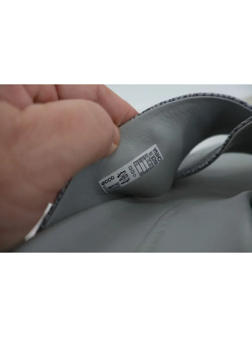 ECCO Women's Size 5 Flowt LX Slide Flat Sandal Women Concrete Gray Comfortable